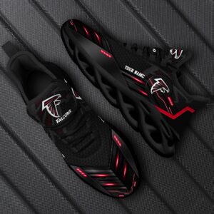 Atlanta Falcons Personalized NFL Sport Black Max Soul Shoes