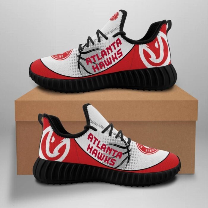 Atlanta Hawks New Basketball Custom Shoes Sport Sneakers Atlanta Hawks Yeezy Boost