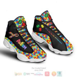 Autism Awareness Colorfull Air Jordan 13 Shoes