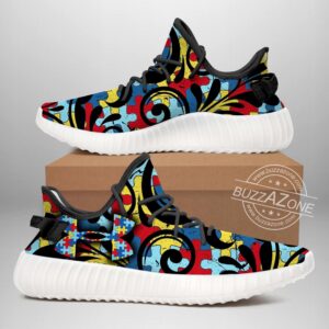 Autism Yeezy Gift For Boy's Girl's Yeezy Shoes, Custom Yeezyboost, Hypebeast Shoes, Custom Shoes 3