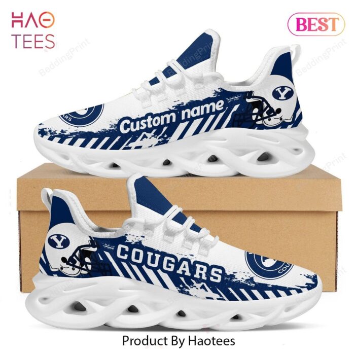 BYU Cougars American NCAA Custom Name Max Soul Shoes