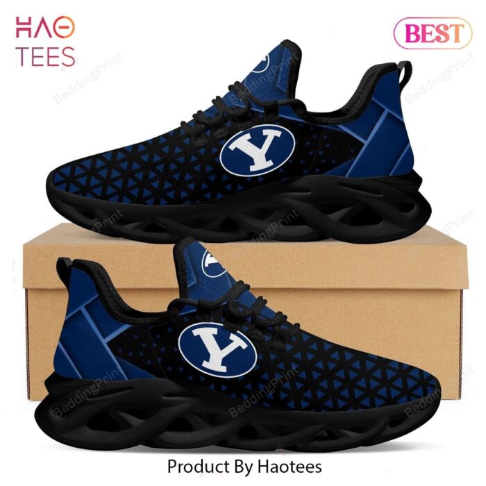 BYU Cougars Logo American Football NCAA Black Blue Max Soul Shoes