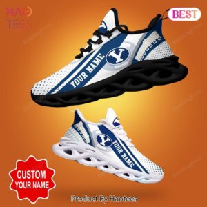 BYU Cougars NCAA White Mix Blue Max Soul Shoes Fan Gift