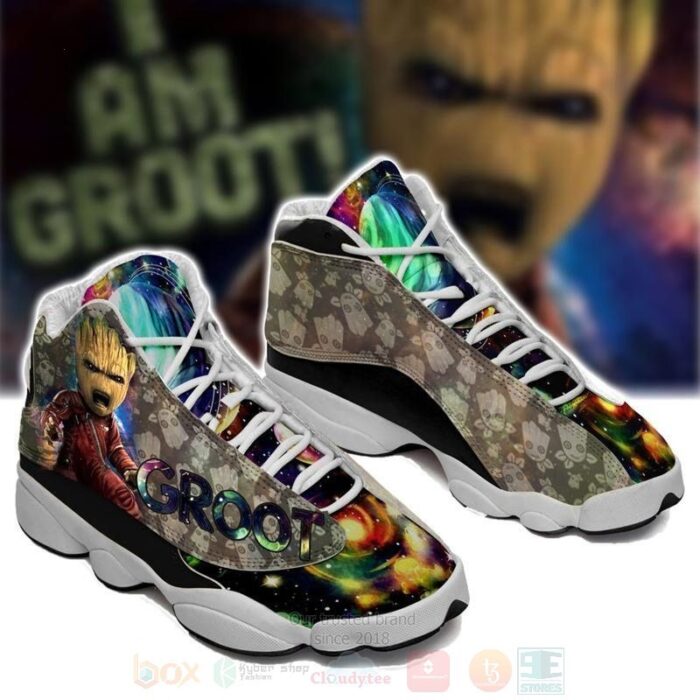 Baby Groot Marvel Air Jordan 13 Shoes 2