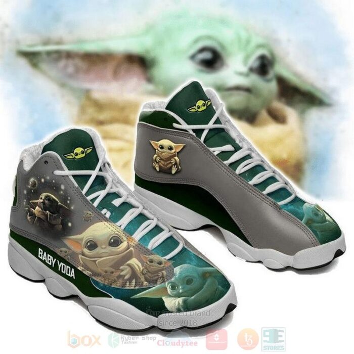 Baby Yoda From Star Wars Movie Air Jordan 13 Shoes