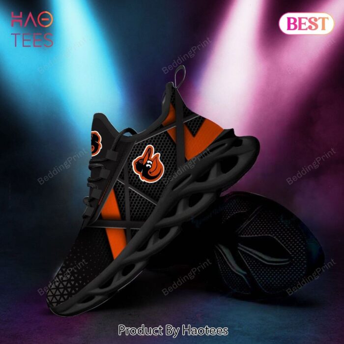 Baltimore Orioles MLB Black Orange Max Soul Shoes