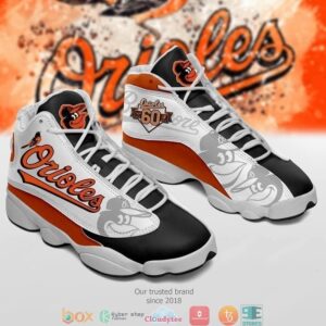 Baltimore Orioles Mlb Football Big Logo Air Jordan 13 Sneaker Shoes