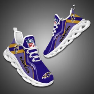 Baltimore Ravens NFL Customized Unique Max Soul Shoes