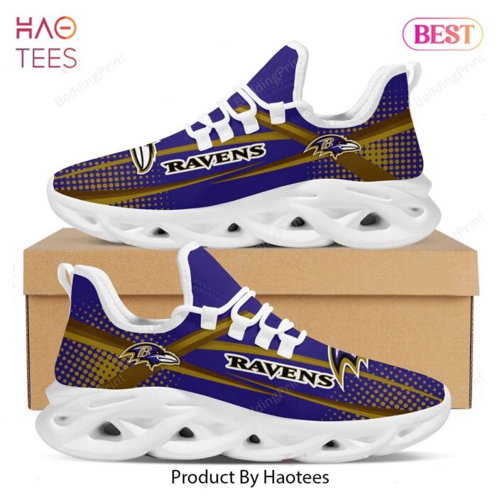 Baltimore Ravens NFL Football Team Max Soul Shoes