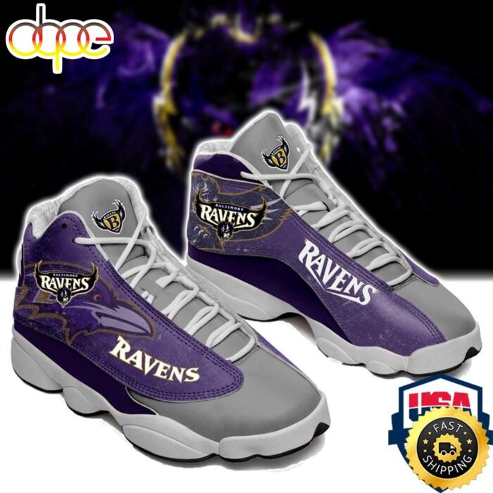 Baltimore Ravens NFL Ver 1 Air Jordan 13 Sneaker