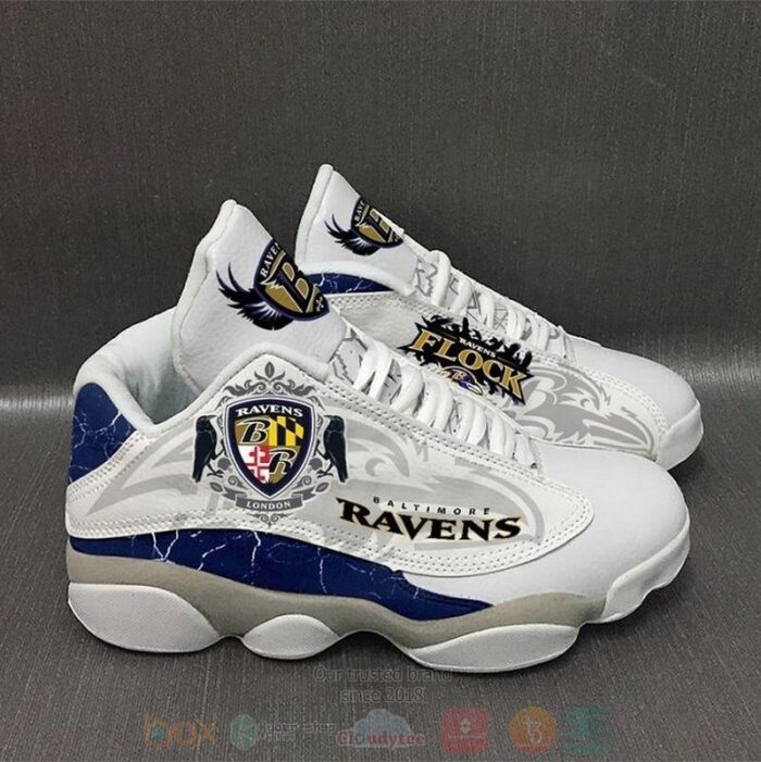 Baltimore Ravens Nfl Football Team Air Jordan 13 Shoes 3