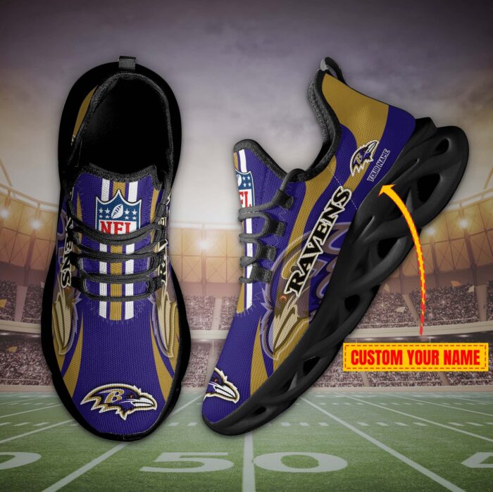 Baltimore Ravens Personalized Max Soul Shoes