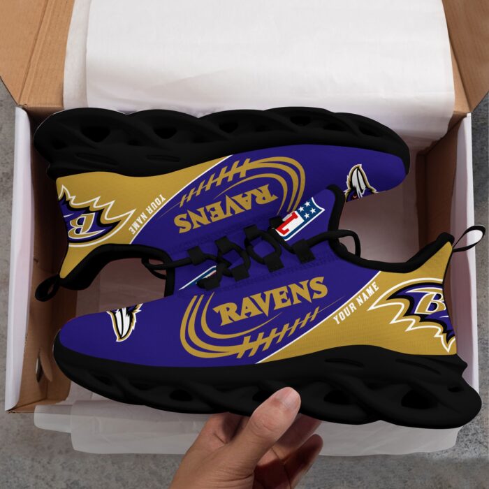 Baltimore Ravens Personalized Max Soul Shoes Fan Gift