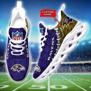 Baltimore Ravens Personalized Max Soul Shoes for Fan