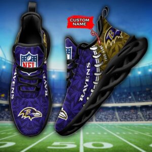 Baltimore Ravens Personalized Max Soul Shoes for Fan