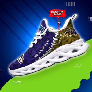 Baltimore Ravens Personalized Max Soul Shoes for Fan