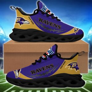 Baltimore Ravens Personalized NFL Max Soul Shoes