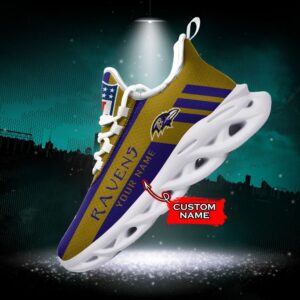 Baltimore Ravens Personalized NFL Max Soul Sneaker