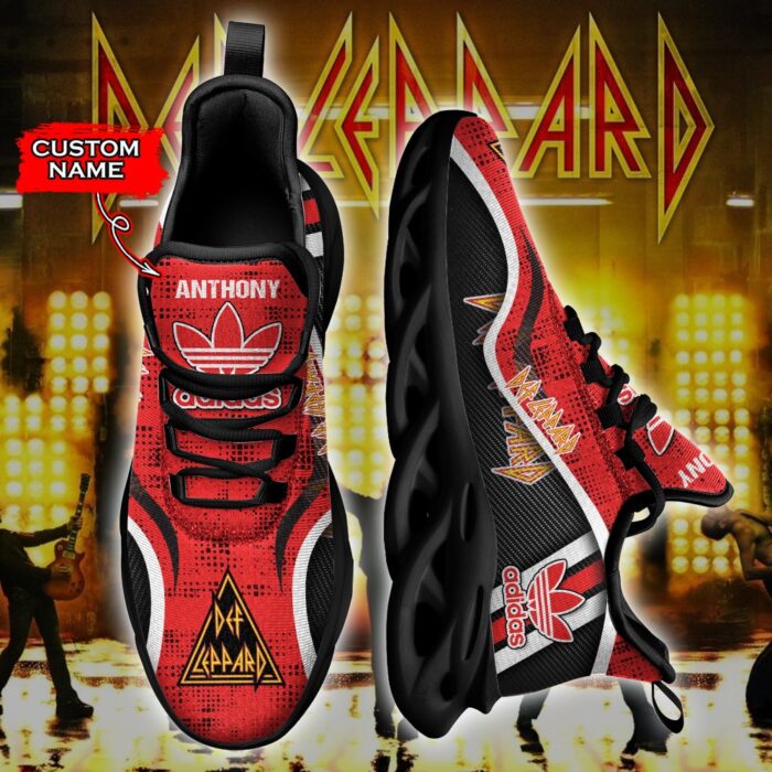 Band Def Leppard Max Soul Sneaker Adidas Custom Name 35 M12HTN3086