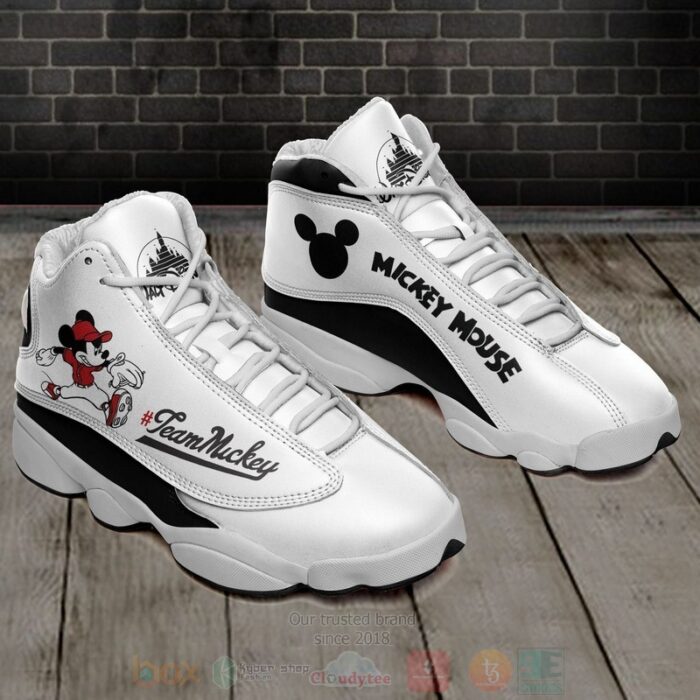 Baseball Pitcher Team Mickey Mickey House Air Jordan 13 Shoes