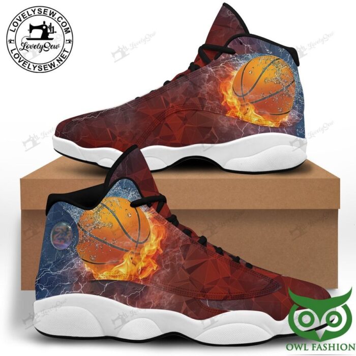 Basketball Fire and Water Thunderstorm Light Air Jordan 13