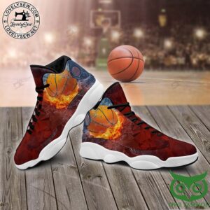 Basketball Fire and Water Thunderstorm Light Air Jordan 13