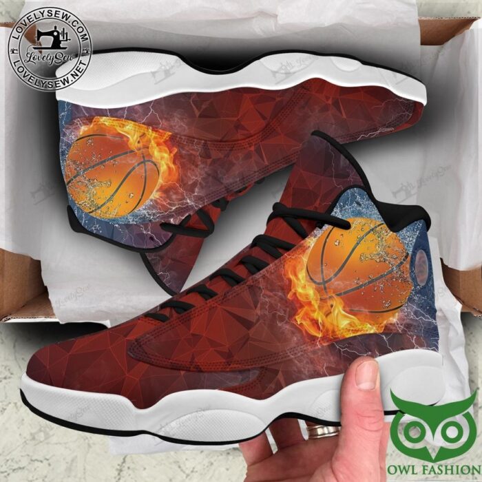 Basketball Fire and Water Thunderstorm Light Air Jordan 13