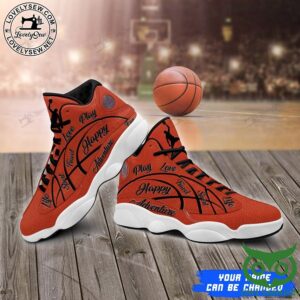 Basketball Words Red and Black Air Jordan 13