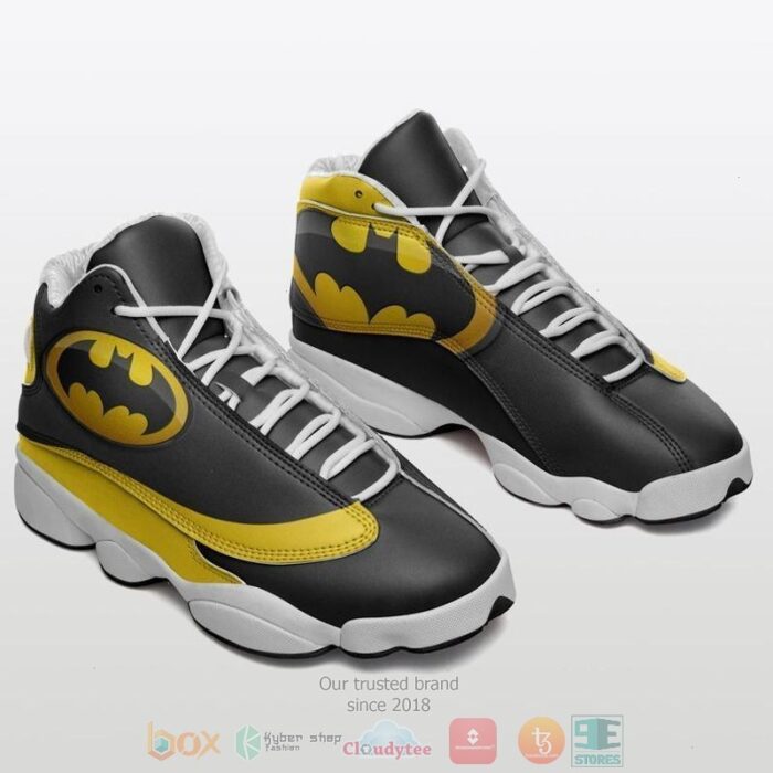 Batman Sign Black Yellow Air Jordan 13 Shoes