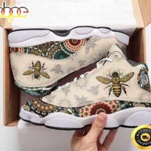 Bee Mandala All Over Printed Air Jordan 13 Sneakers