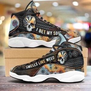 Bet My Soul Smells Like Weed All Over Print Air Jordan 13 Sneakers