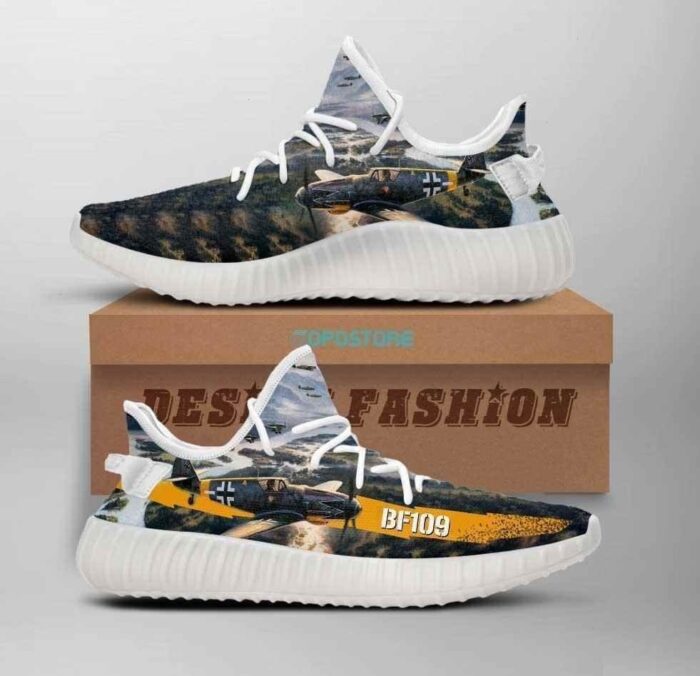 Bf109 German Aircraft Yeezy Boost Shoes Sport Sneakers Yeezy Shoes