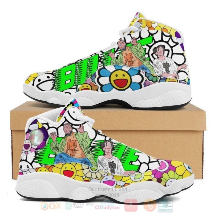 Billie Eilish Takashi Murakami Sunflower Air Jordan 13 Shoes