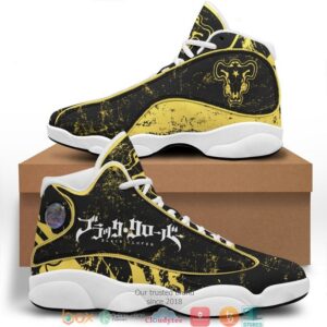 Black Clover Bulls Air Jordan 13 Sneaker