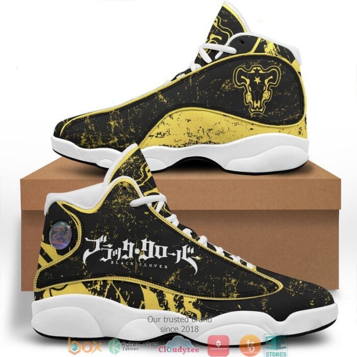 Black Clover Bulls Air Jordan 13 Sneaker