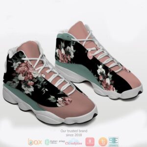 Black Floral Air Jordan 13 Sneaker Shoes