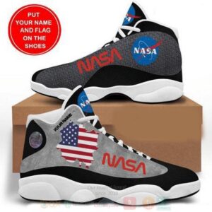 Black Na Nasa Custom Name Air Jordan 13 Shoes