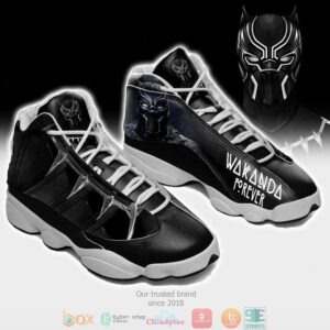 Black Panther Wakanda Marvel Movies Air Jordan 13 Sneaker Shoes