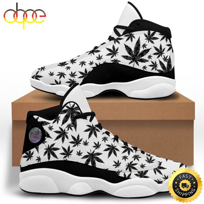 Black Weed Leaf Air Jordan 13 Sneaker