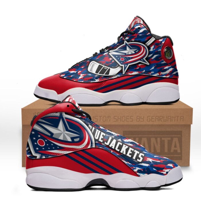 Blue Jackets JD13 Sneakers Custom Shoes