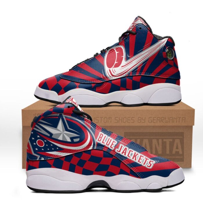 Blue Jackets Jd 13 Sneakers Sport Custom Shoes