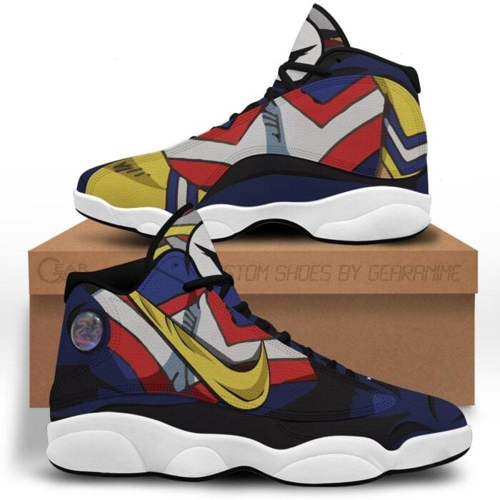 Bnha All Might Anime My Hero Academia Air Jordan 13 Shoes