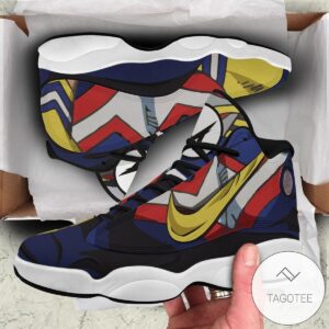 Bnha All Might Sneakers Custom Anime My Hero Academia Air Jordan 13 Shoes Gift Idea