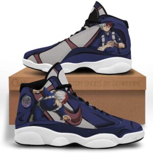 Bnha Shoto Todoroki Anime My Hero Academia Air Jordan 13 Shoes