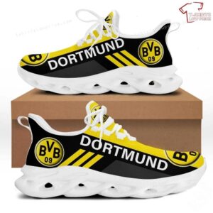 Borussia Dortmund Black Yellow Max Soul Shoes Running Sneakers