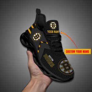 Boston Bruins Personalized NHL Luxury Max Soul Shoes