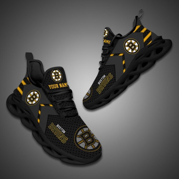 Boston Bruins Personalized NHL Luxury Max Soul Shoes