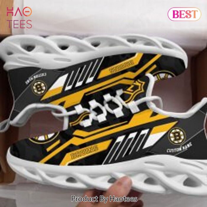 Boston Bruins Personalized NHL Max Soul Shoes