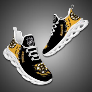 Boston Bruins Personalized NHL Max Soul Shoes