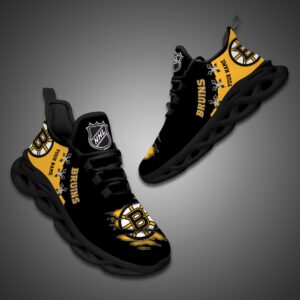 Boston Bruins Personalized NHL Max Soul Shoes